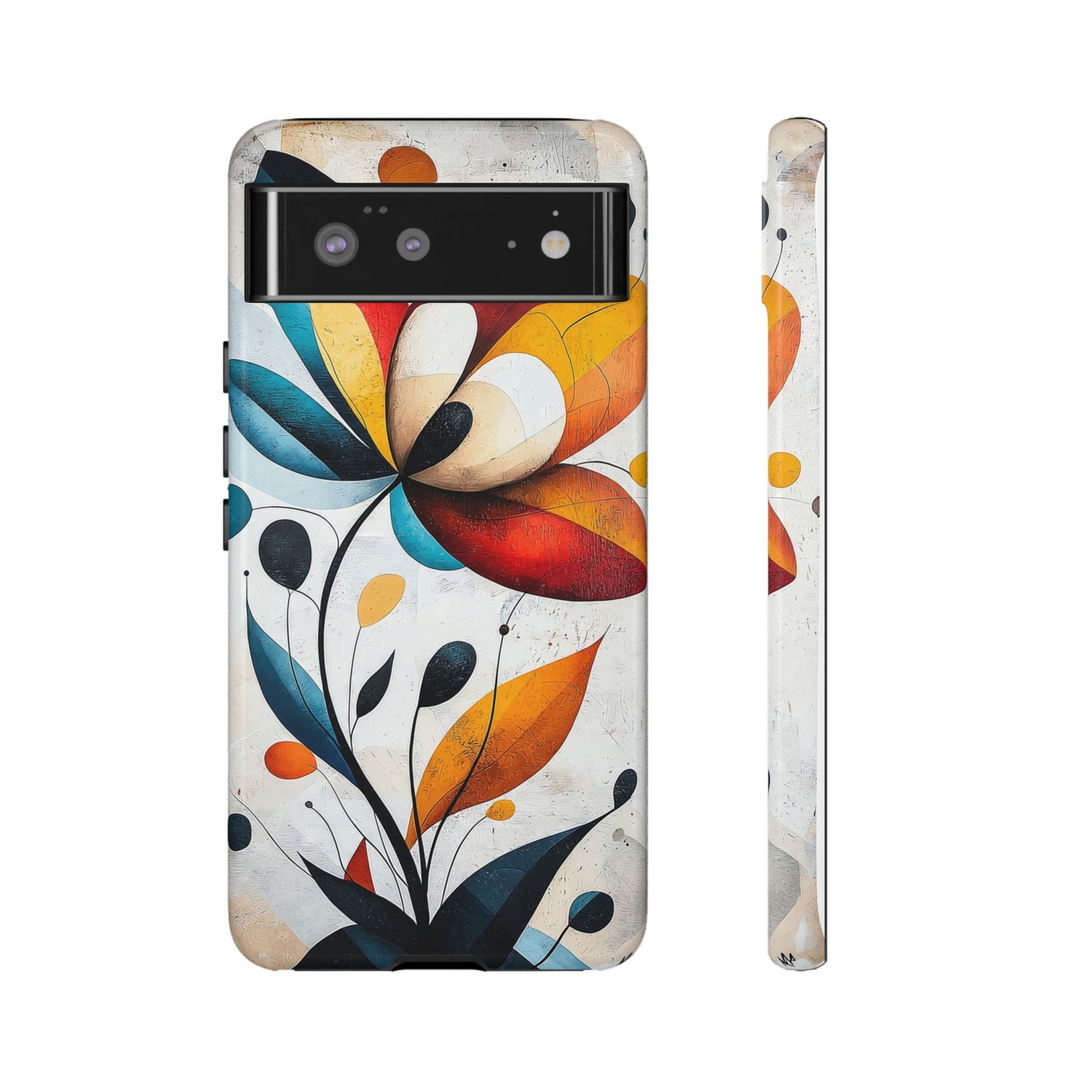 Prism Bloom – Bold Geometric Floral Case for iPhone, Pixel & Samsung