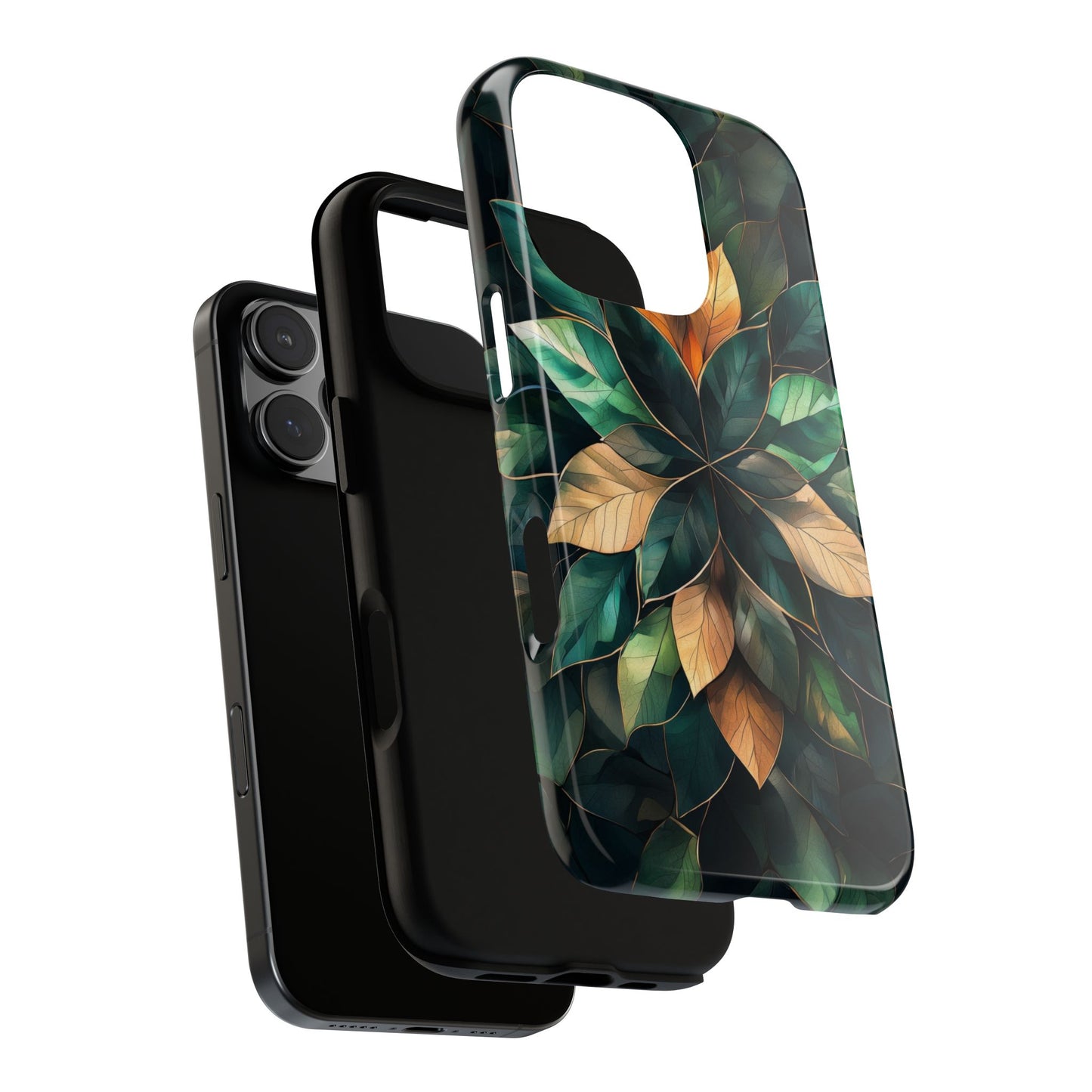 Golden Harmony Leaf Phone Case for iPhone, Samsung & Google Pixel