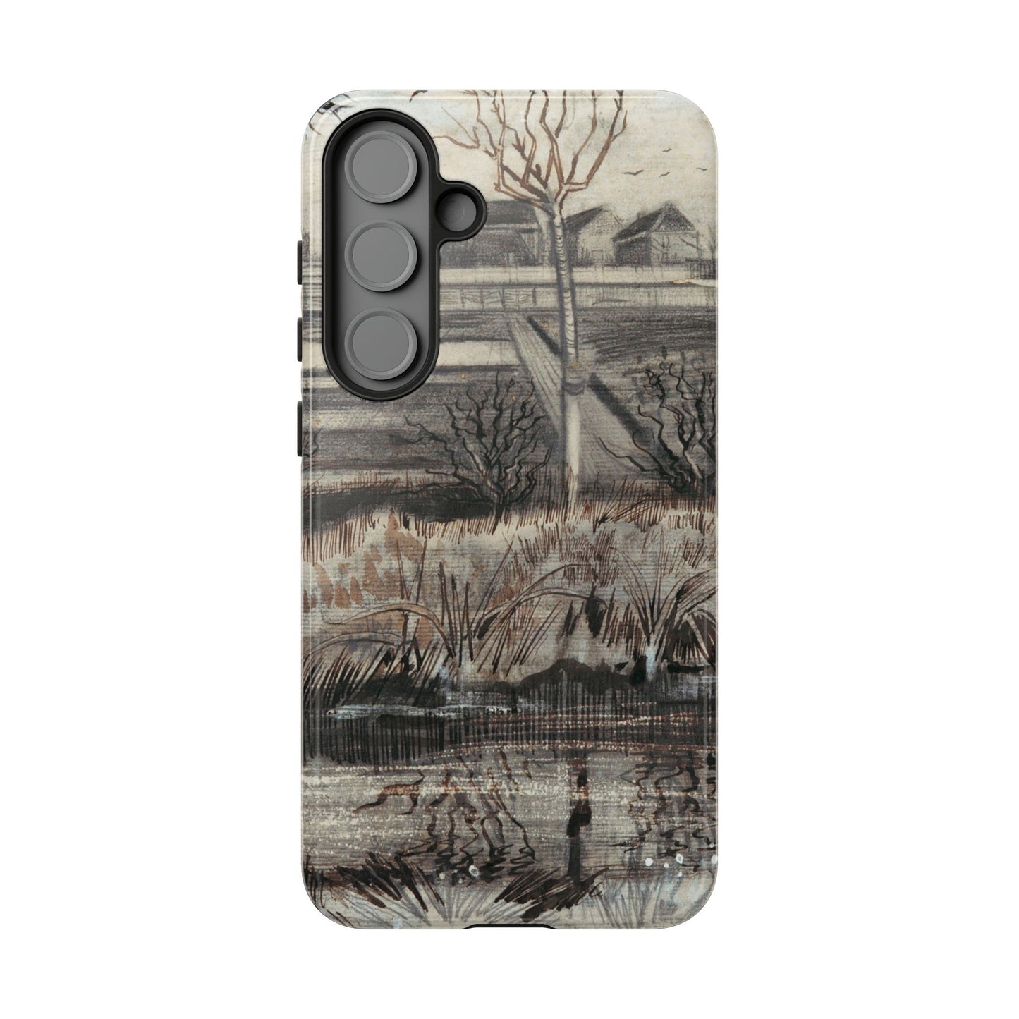 Vincent Van Gogh Lake Painting Phone Case - iPhone, Samsung, Google Pixel - Artistic Impressionist Cover