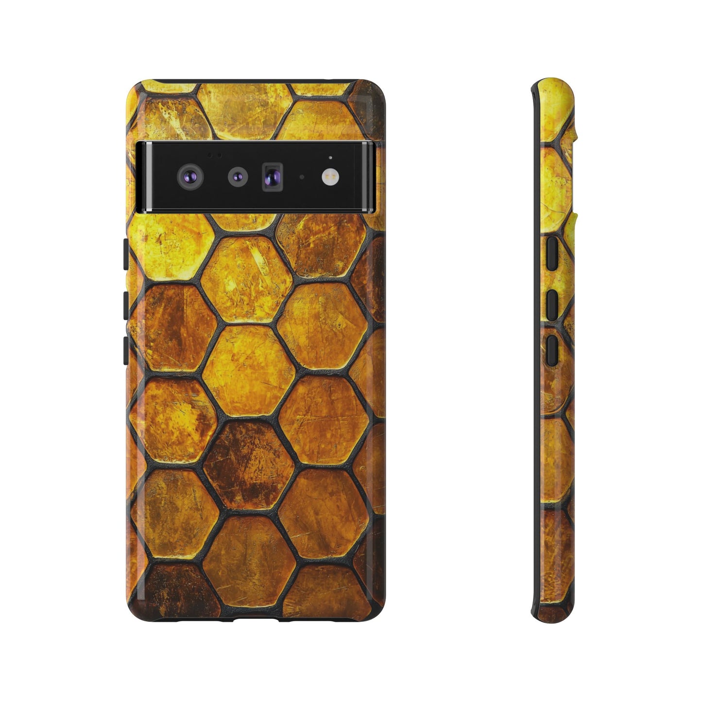 Golden Honeycomb Phone Case – iPhone, Google Pixel, Samsung