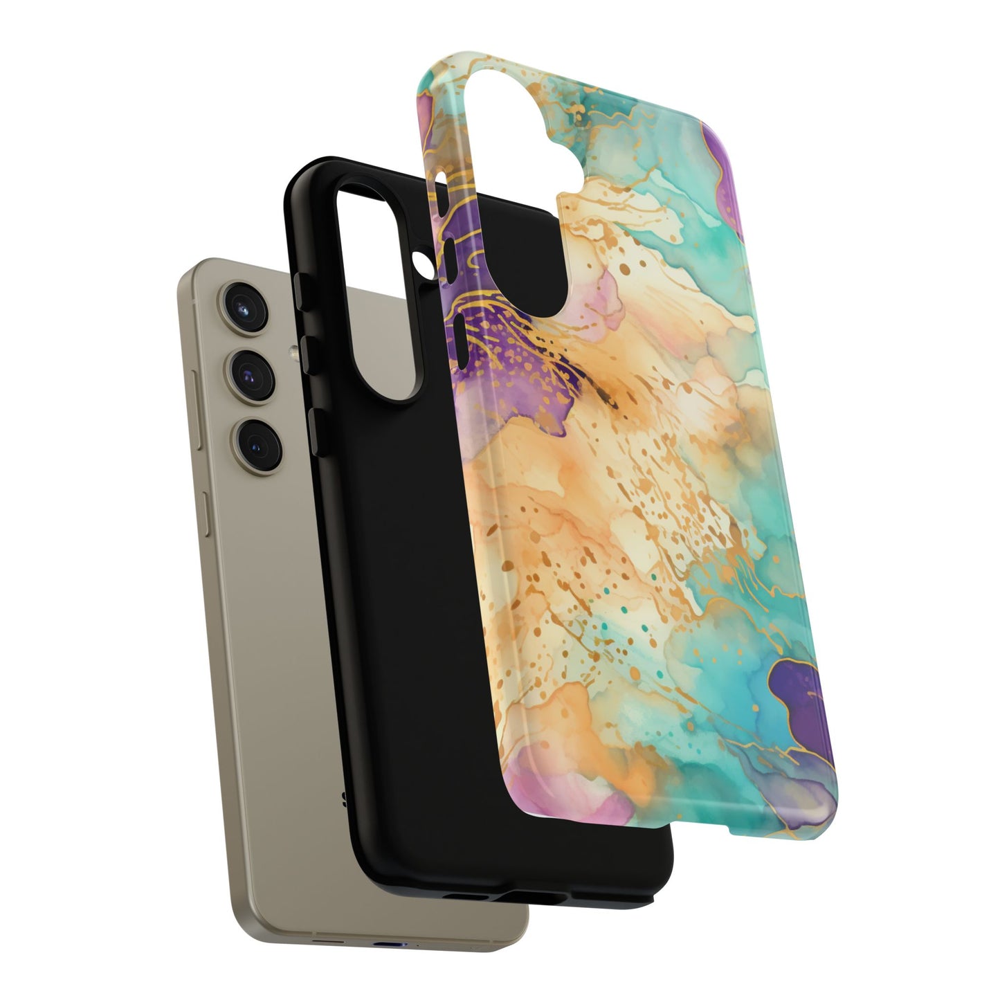 Golden Aura Abstract Watercolor Mobile Case