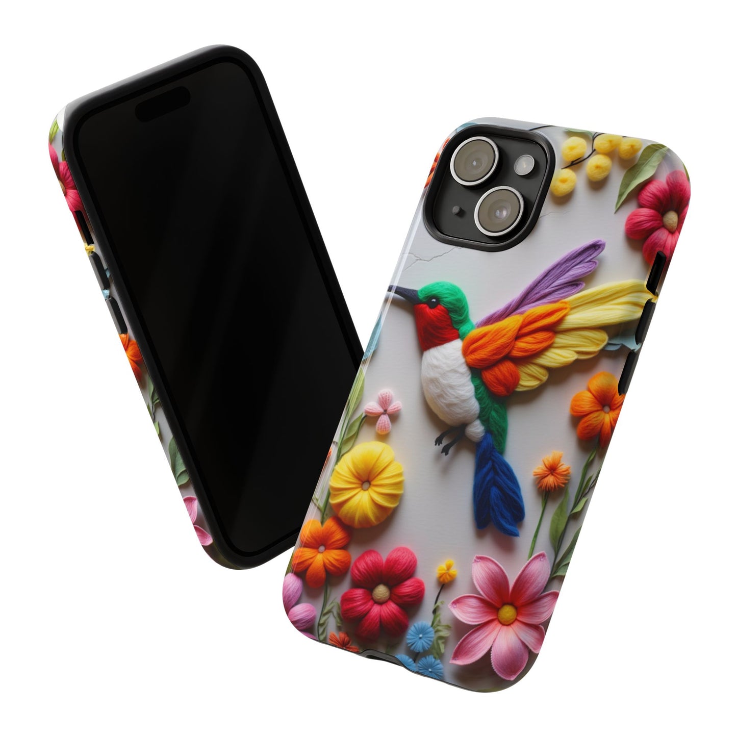Elegant Hummingbird with Floral Mosaic Design | Nature's Artistic Vibes | Pixel 8 pro