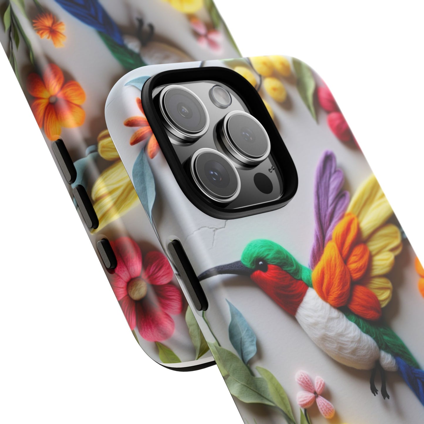 Elegant Hummingbird with Floral Mosaic Design | Nature's Artistic Vibes | Pixel 8 pro