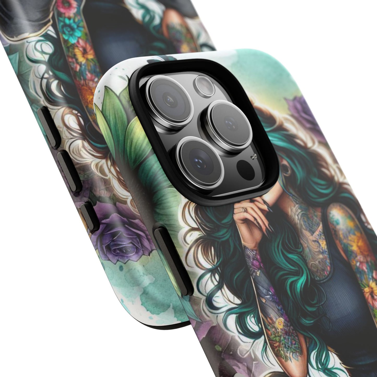 Urban Wildflower – Edgy Tattooed Beauty Mobile Cover