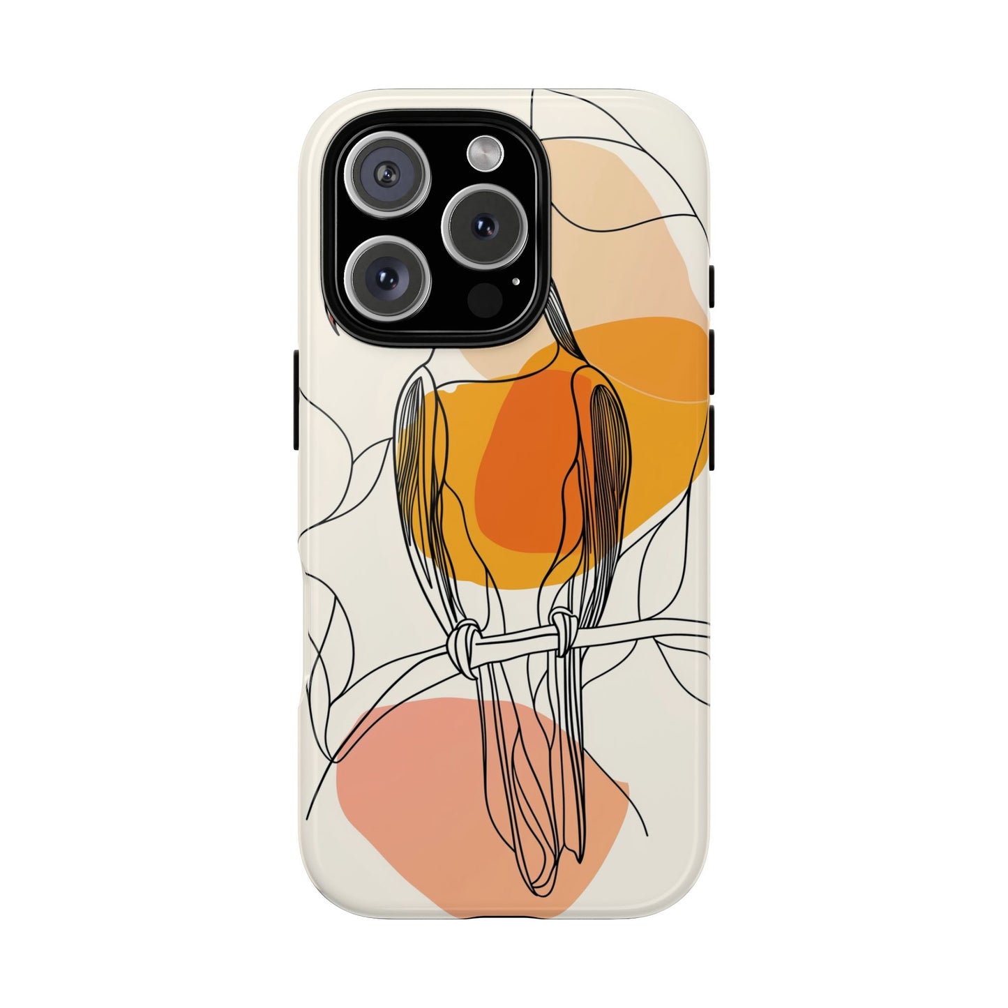Tropical Lines: Abstract Toucan Art Phone Case for iPhone, Samsung & Pixel