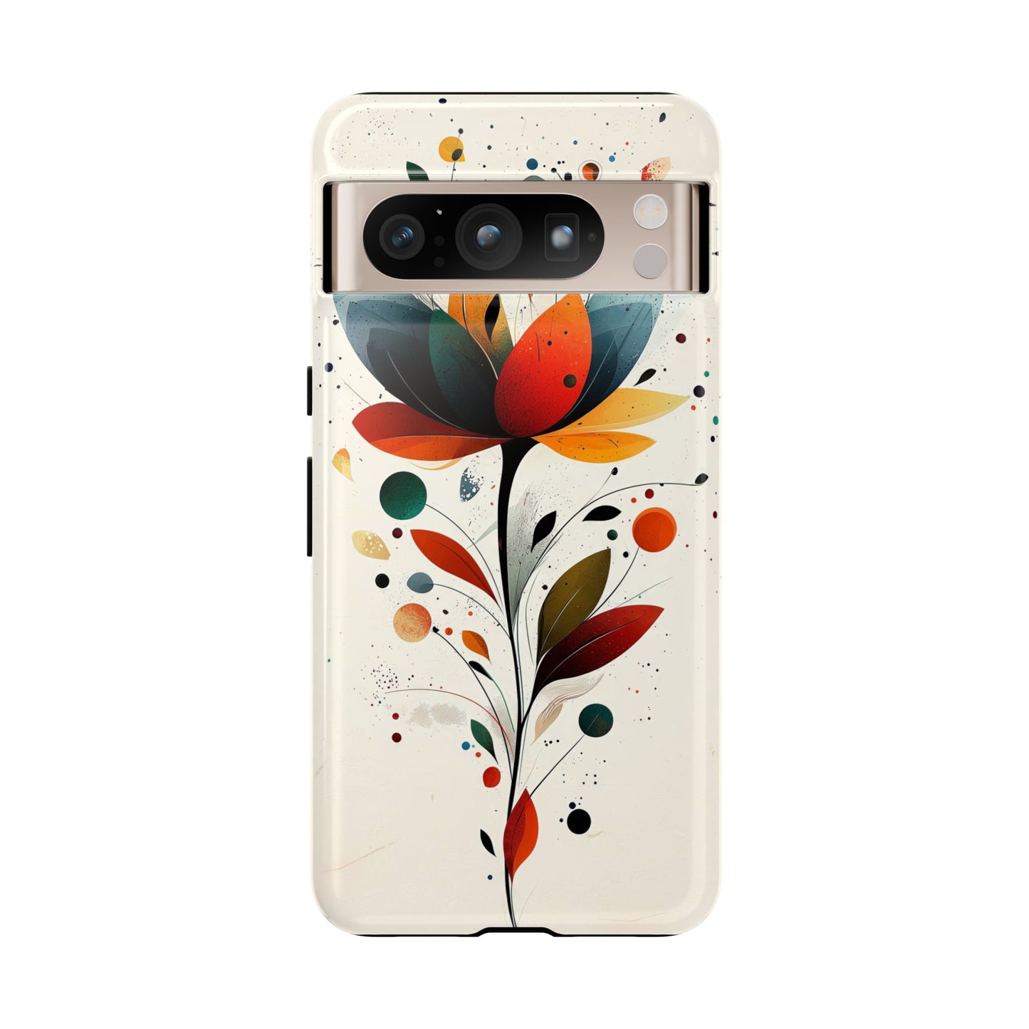 Celestial Petals – Abstract Floral Burst Phone Case for iPhone, Pixel & Samsung