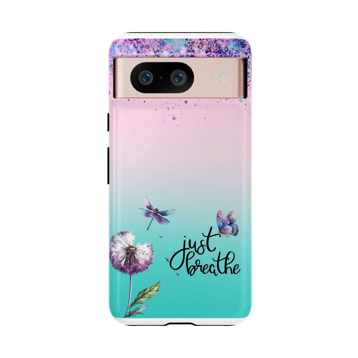 Just Breathe Phone Case - Aesthetic Minimalist Cover for iPhone, Samsung & Google Pixel