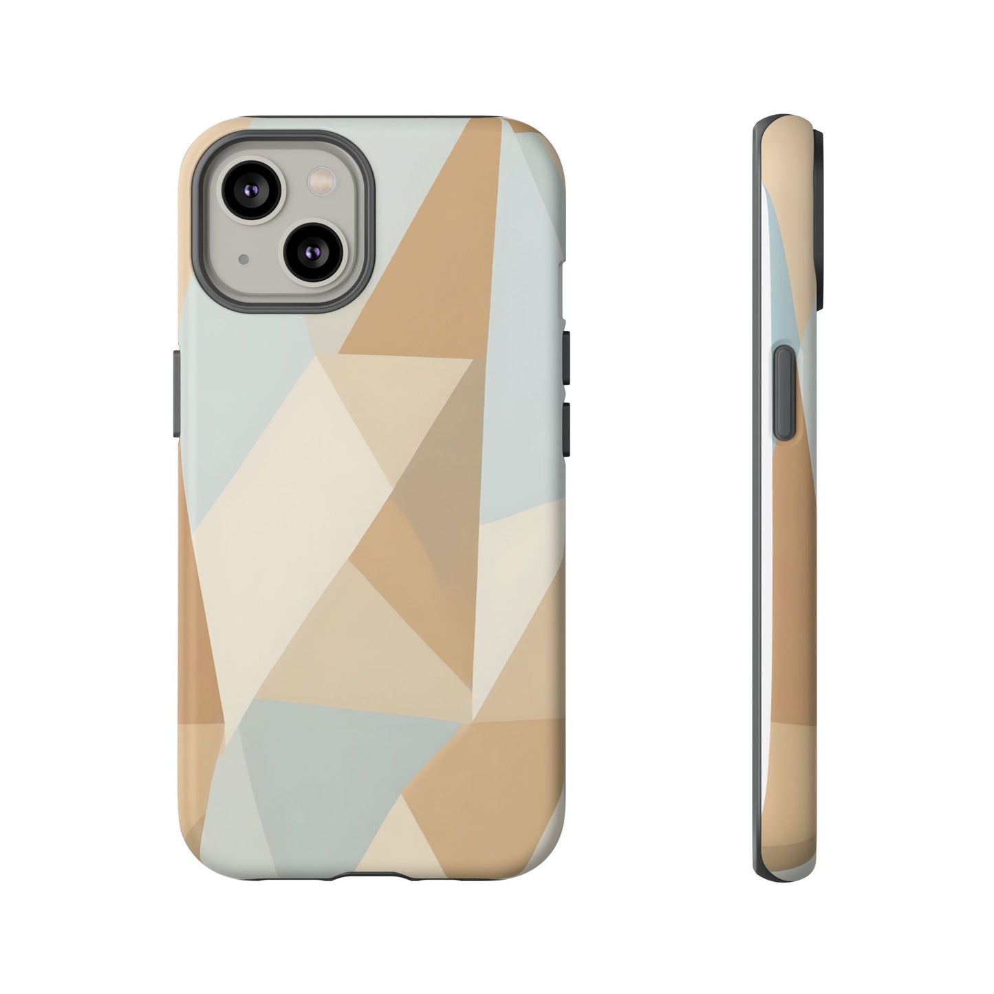 Neutral Geometrical Triangular Abstract Pattern