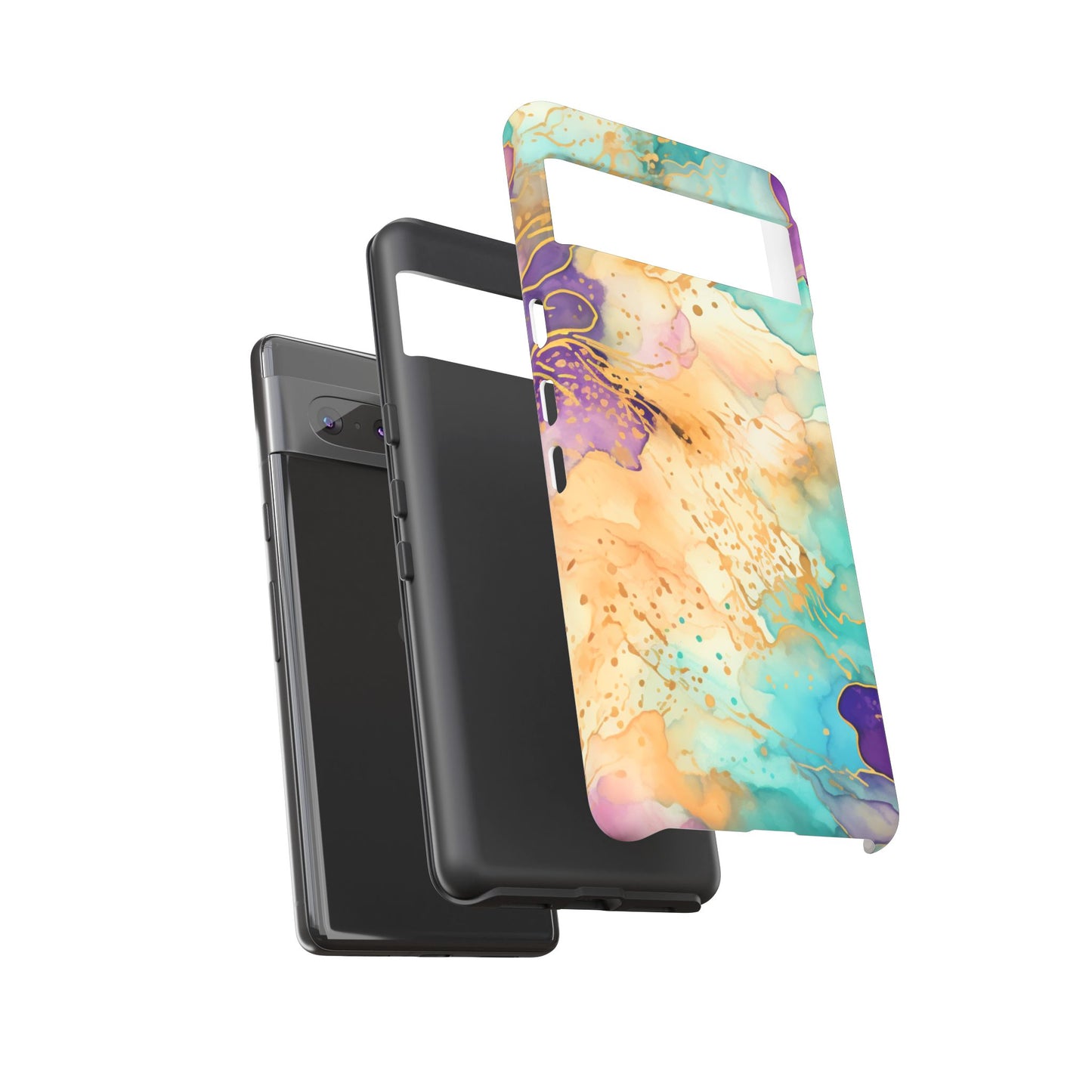 Golden Aura Abstract Watercolor Mobile Case