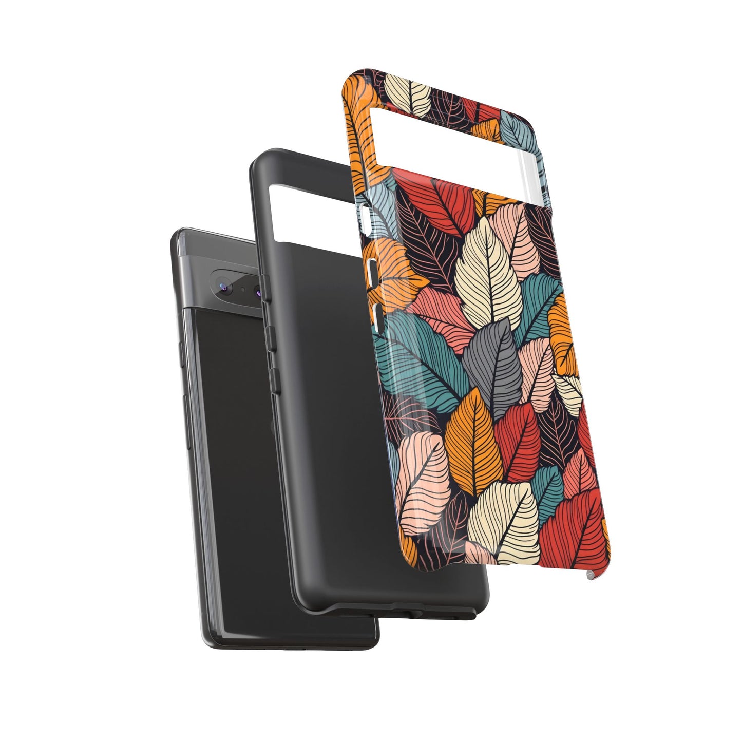 Colorful Abstract Leaves Pattern Design