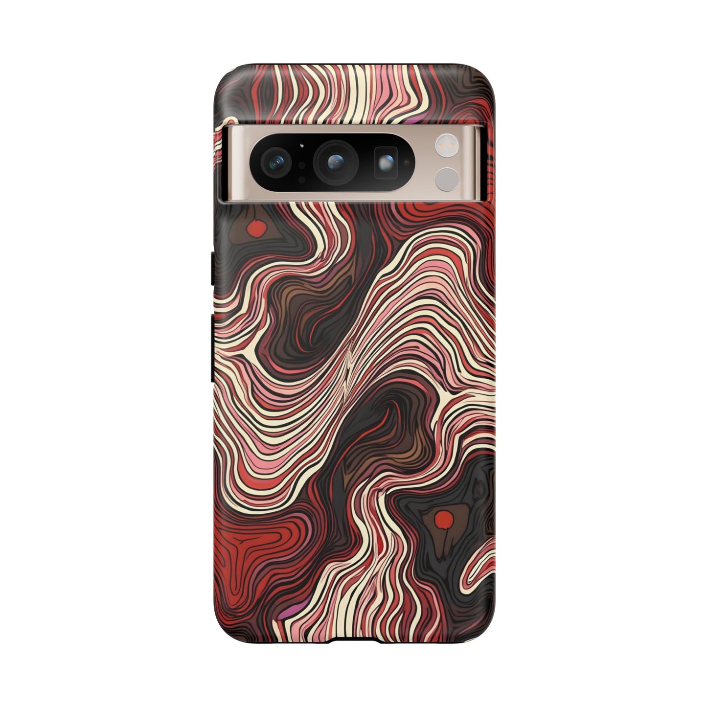Abstract wavy illusion with swirling lines | Pattern Design