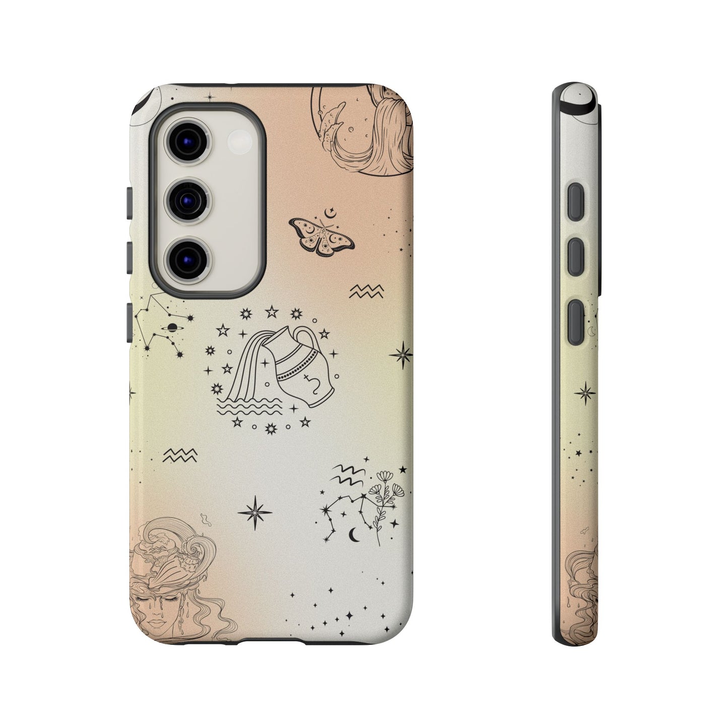 Aquarius Zodiac Sign Phone Case β Futuristic & Unique Design for iPhone, Samsung & Google Pixel
