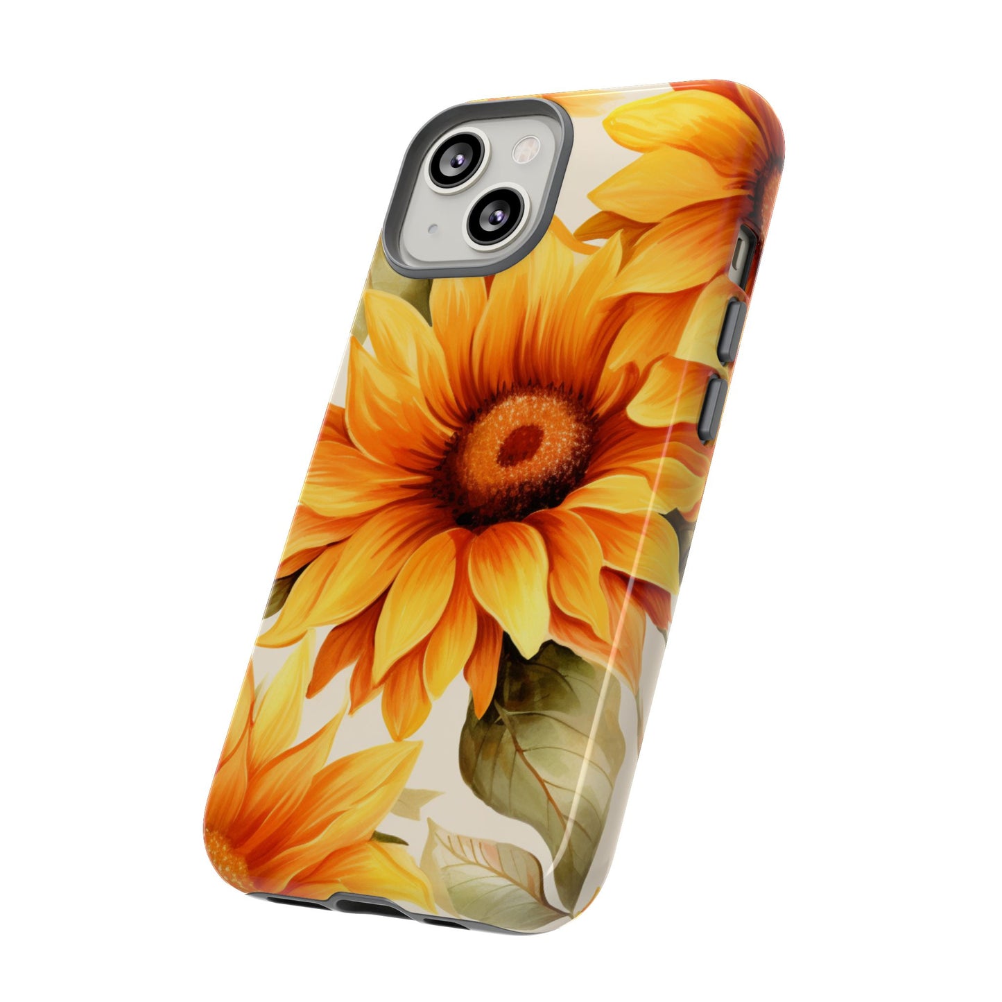 Golden Sunflower Glow Mobile Case – Radiant & Elegant