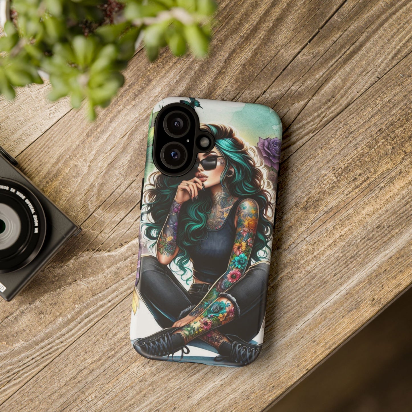 Urban Wildflower – Edgy Tattooed Beauty Mobile Cover