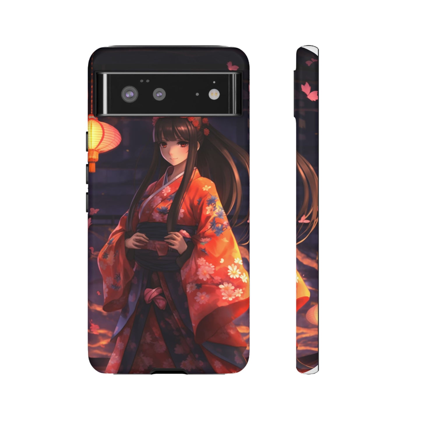 Anime Girl Phone Case - Cute Aesthetic Cover for iPhone, Samsung & Google Pixel, Girly Phone Case, Kawaii Phone Case, Anime Lover Gift
