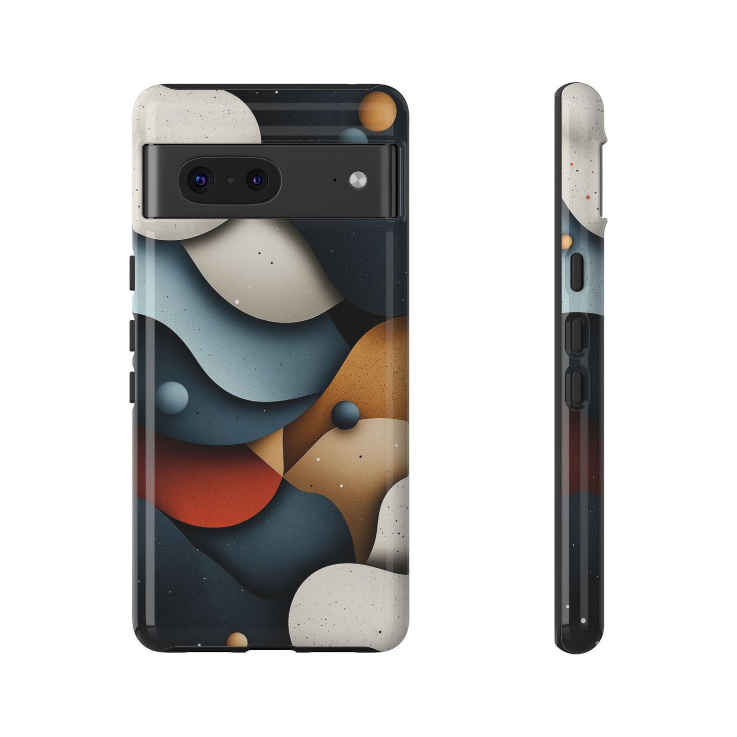 Cosmic Flow – Textured Abstract Phone Case for iPhone, Samsung & Pixel