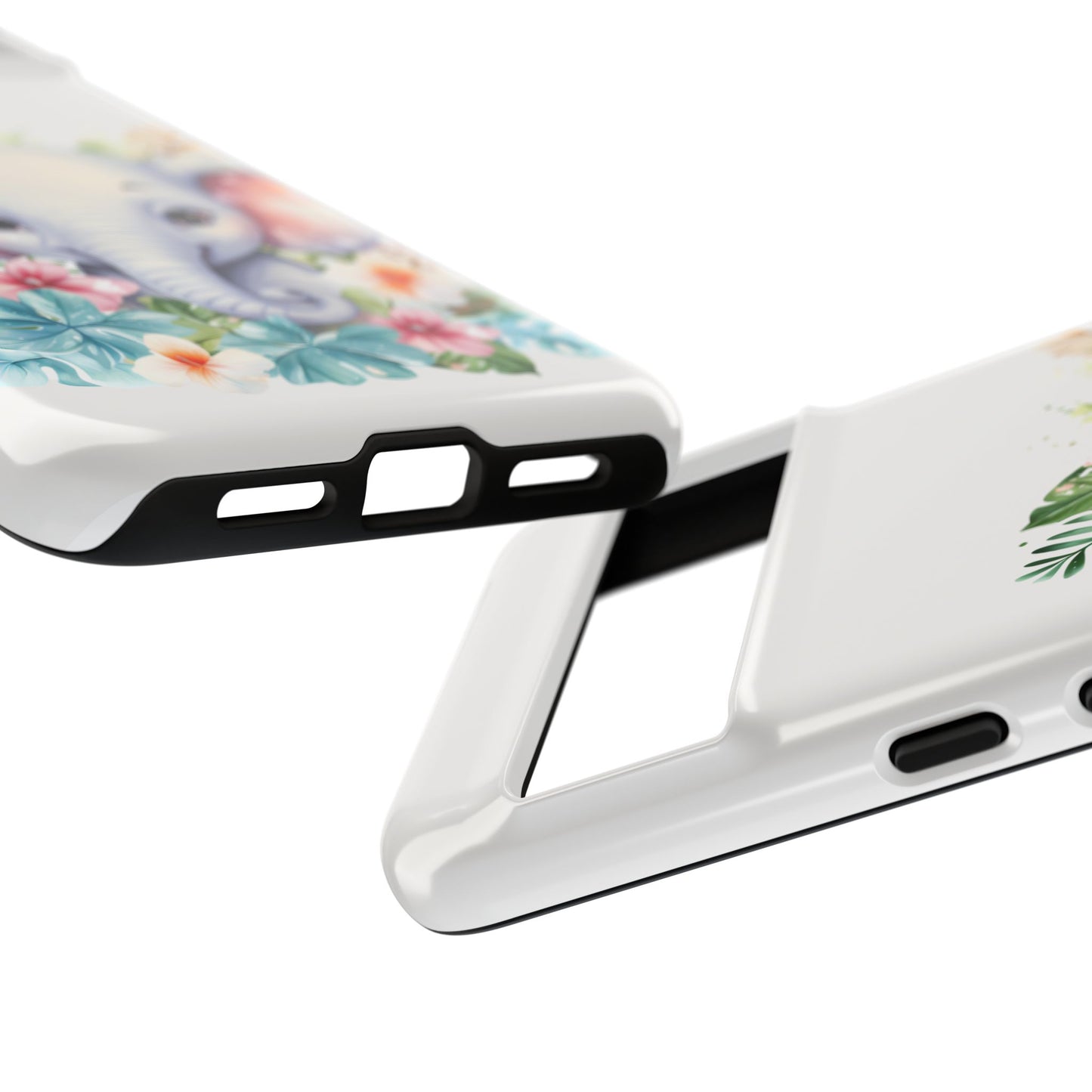 Adorable Baby Elephant Mobile Cover – Floral Fantasy Art