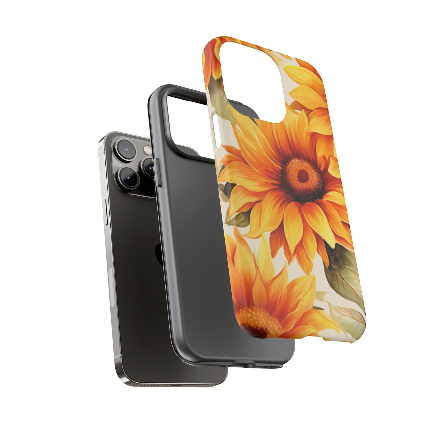 Golden Sunflower Glow Mobile Case – Radiant & Elegant