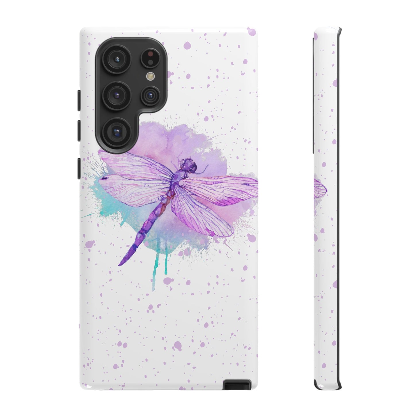 Watercolor Dragonfly Print Phone Case - iPhone, Samsung & Google Pixel Cover - Artistic Phone Case, Insect Lover Gift