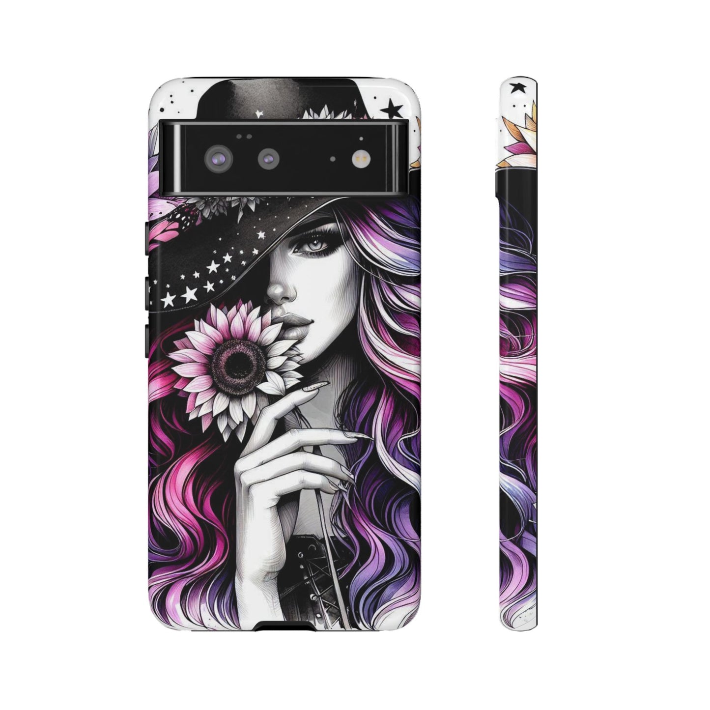 Mystic Bloom – Enchanted Witch & Floral Elegance Mobile Cover