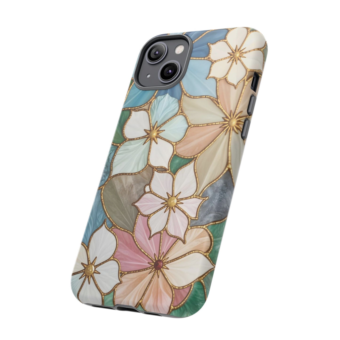Floral Symphony: Stained Glass Elegance