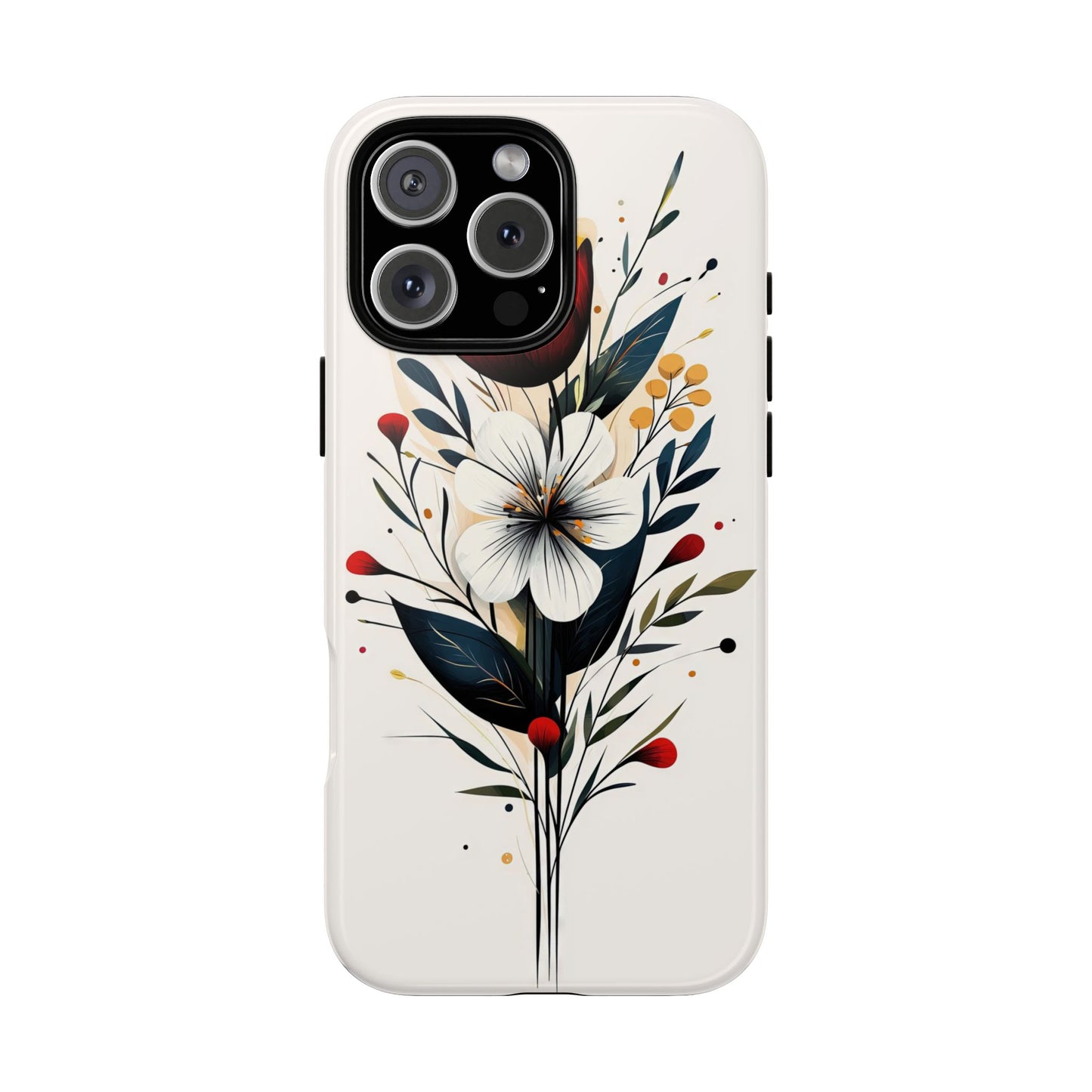 Wild Bloom – Minimal Floral Phone Case for iPhone, Pixel & Samsu
