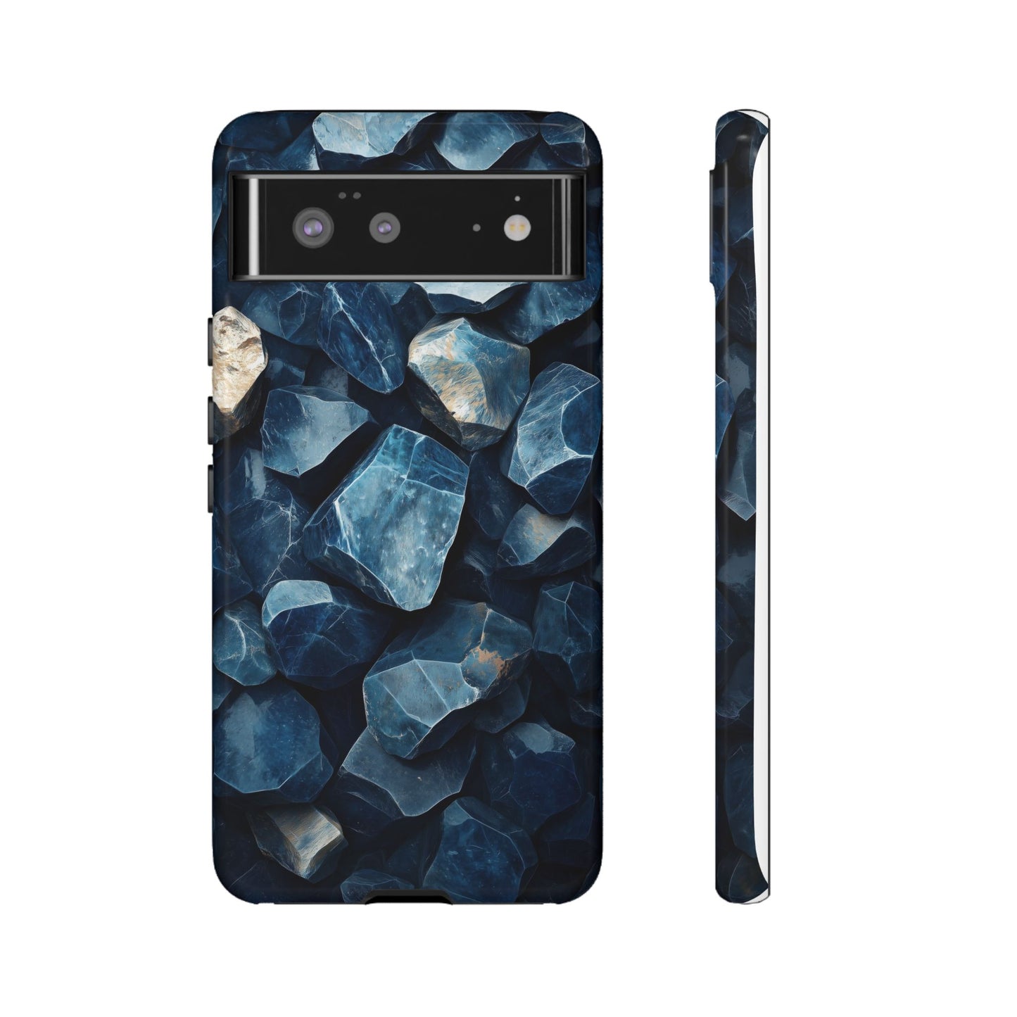 Mystic Blue Crystals Print Phone Case for iPhone, Google Pixel, Samsung