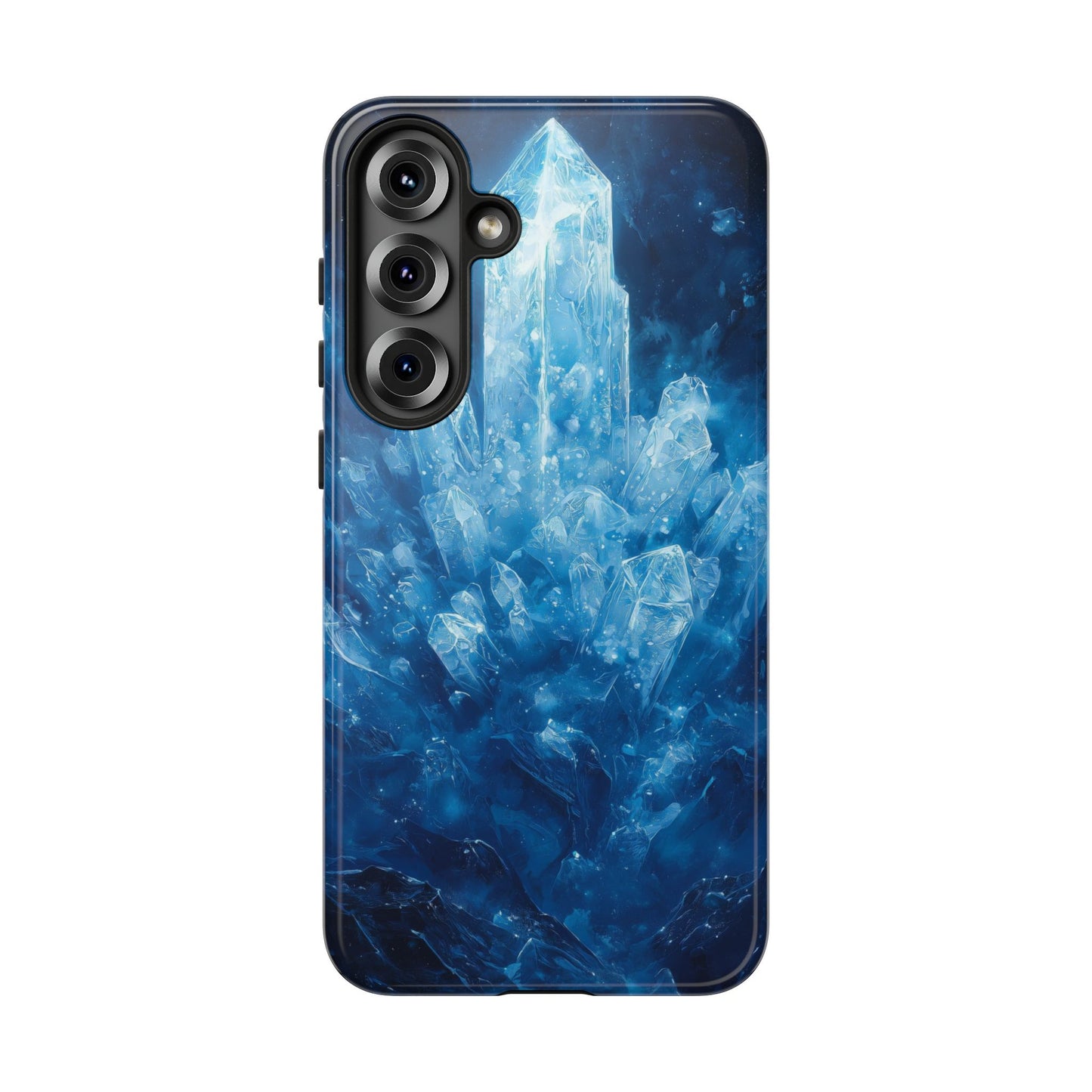 Cosmic Ice Crystal Matching Couple Phone Case – A Dazzling Duo for iPhone, Samsung & Google Pixel