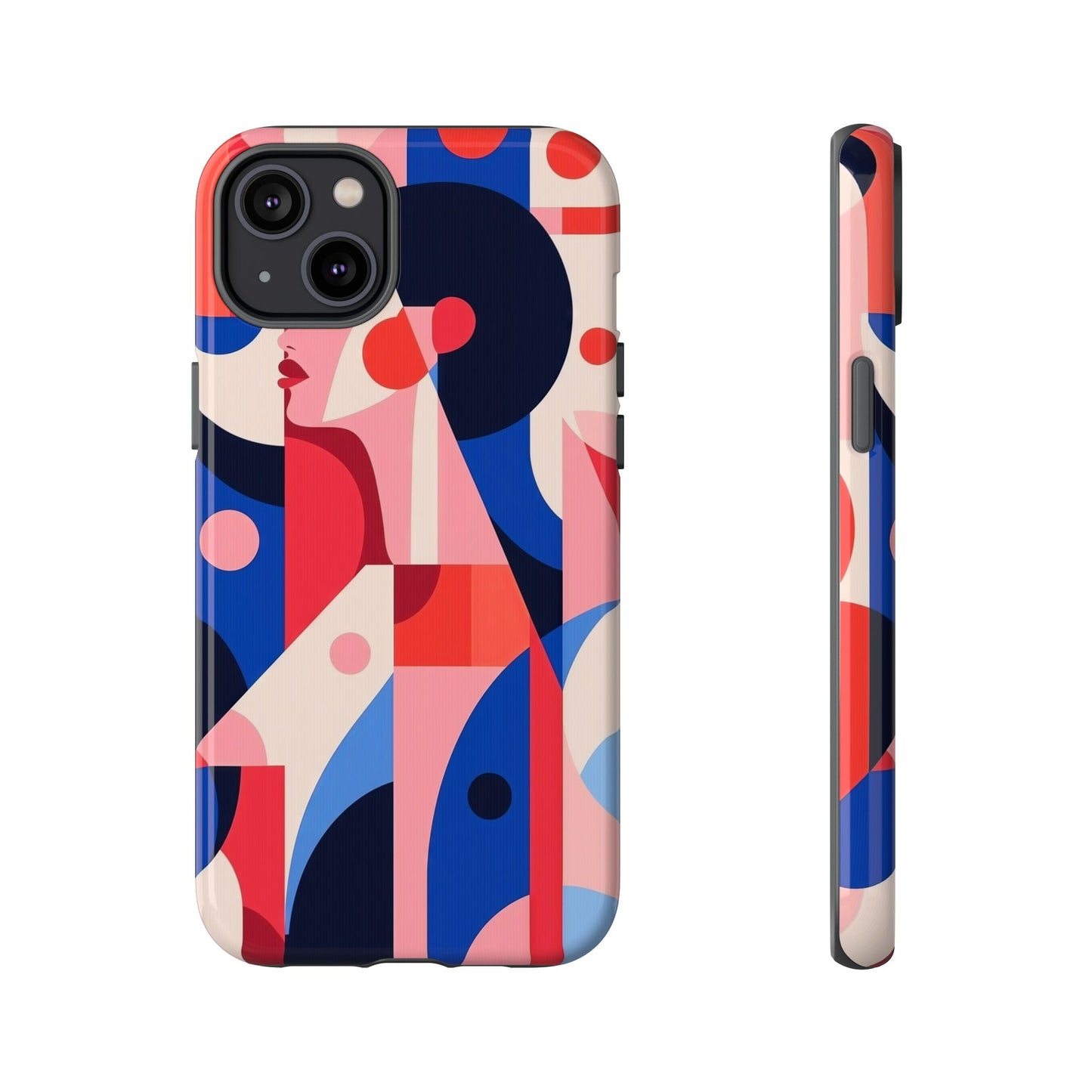 Modern Muse – Bold Abstract Portrait Phone Case for iPhone, Samsung & Pixel