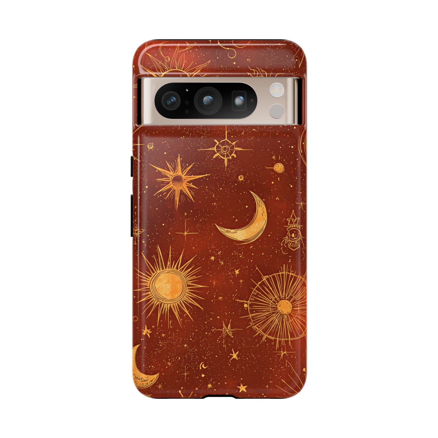 Terracotta Celestial Dreams Boho Phone Case for iPhone, Pixel & Samsung
