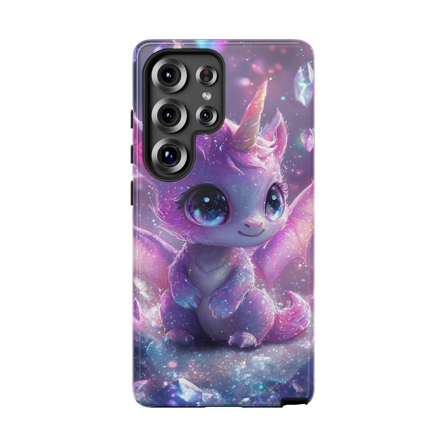 Mystic Crystal Unicorn-Dragon Phone Case for iPhone, Samsung, Google Pixel