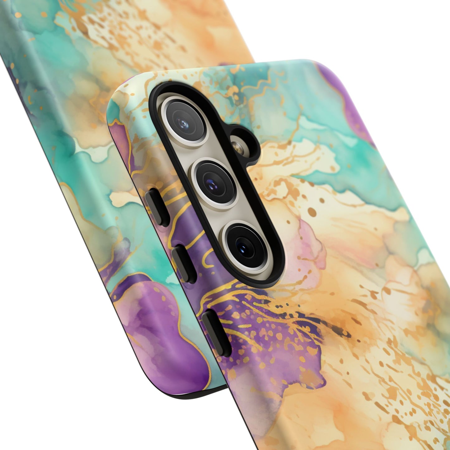 Golden Aura Abstract Watercolor Mobile Case