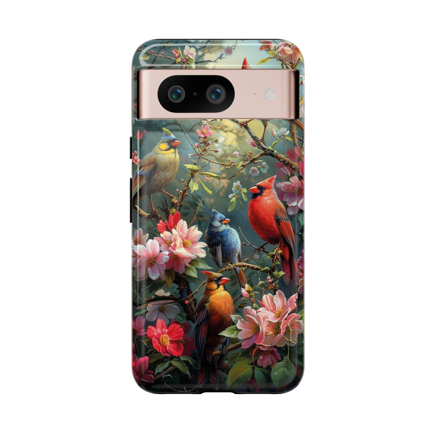 Floral Birds Phone Case β Cute & Protective Cover for iPhone, Samsung & Google Pixel