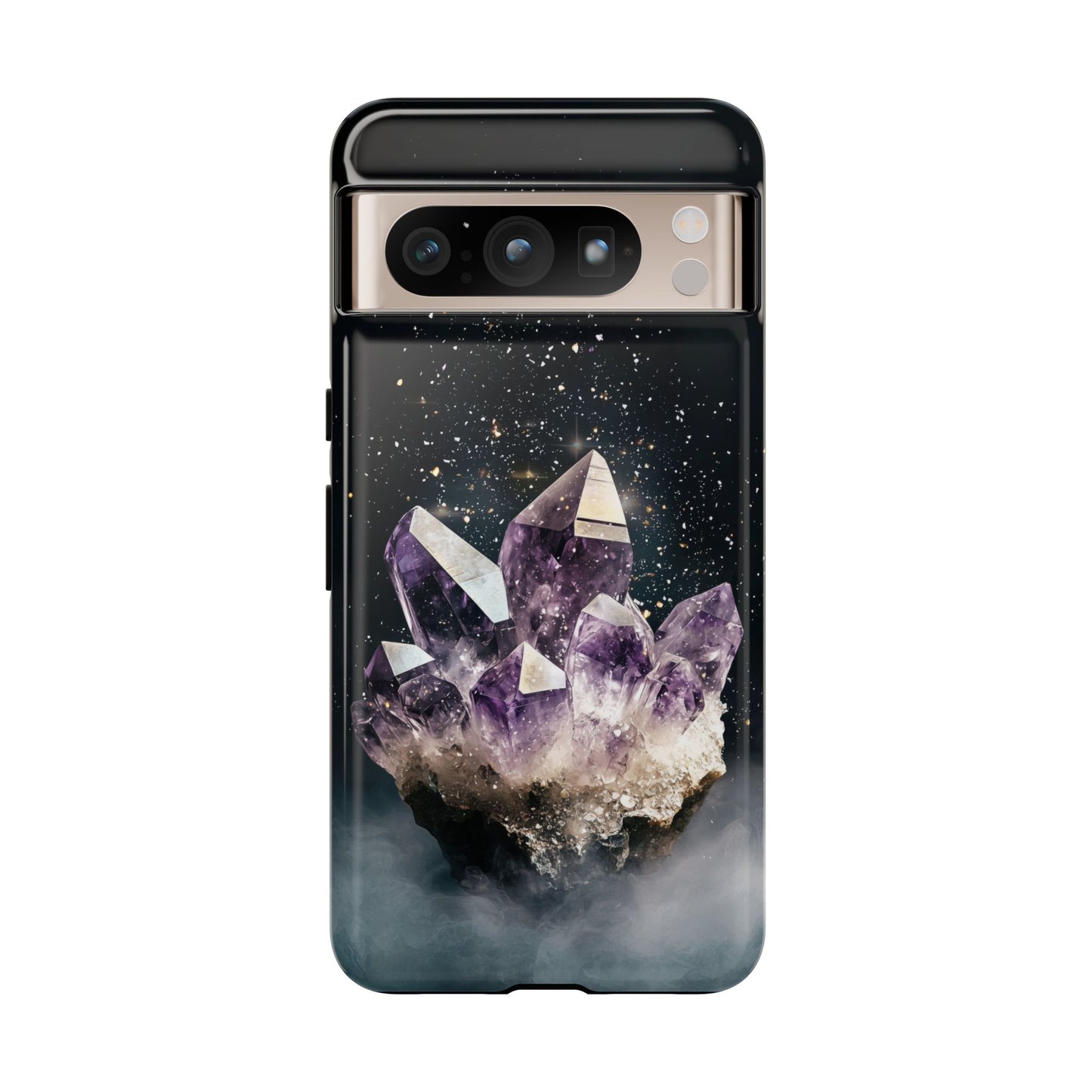 Celestial Amethyst Crystal Phone Case for iPhone, Samsung & Google Pixel