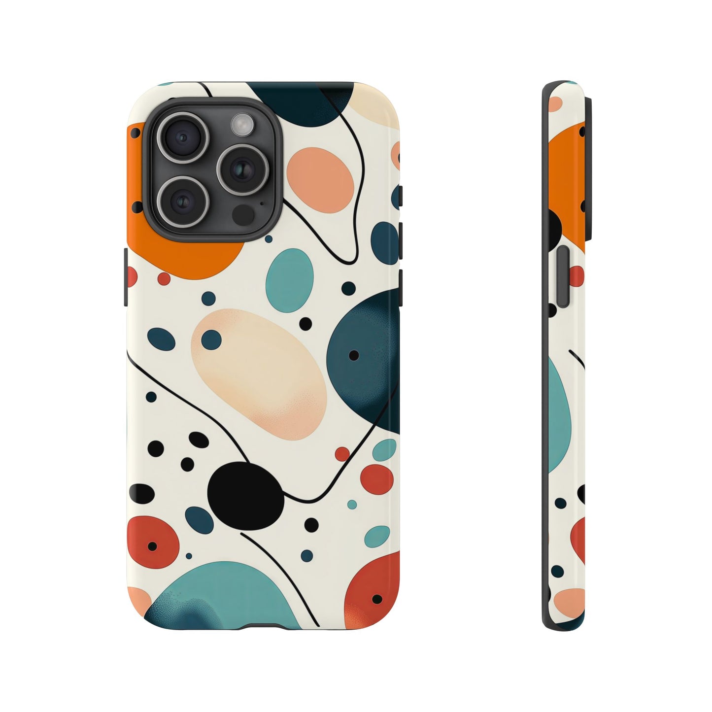 Retro Pop Pebbles – Abstract Vibe Phone Case for iPhone, Samsung & Pixel