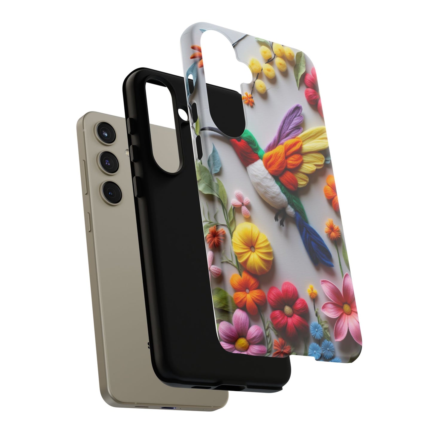Elegant Hummingbird with Floral Mosaic Design | Nature's Artistic Vibes | Pixel 8 pro