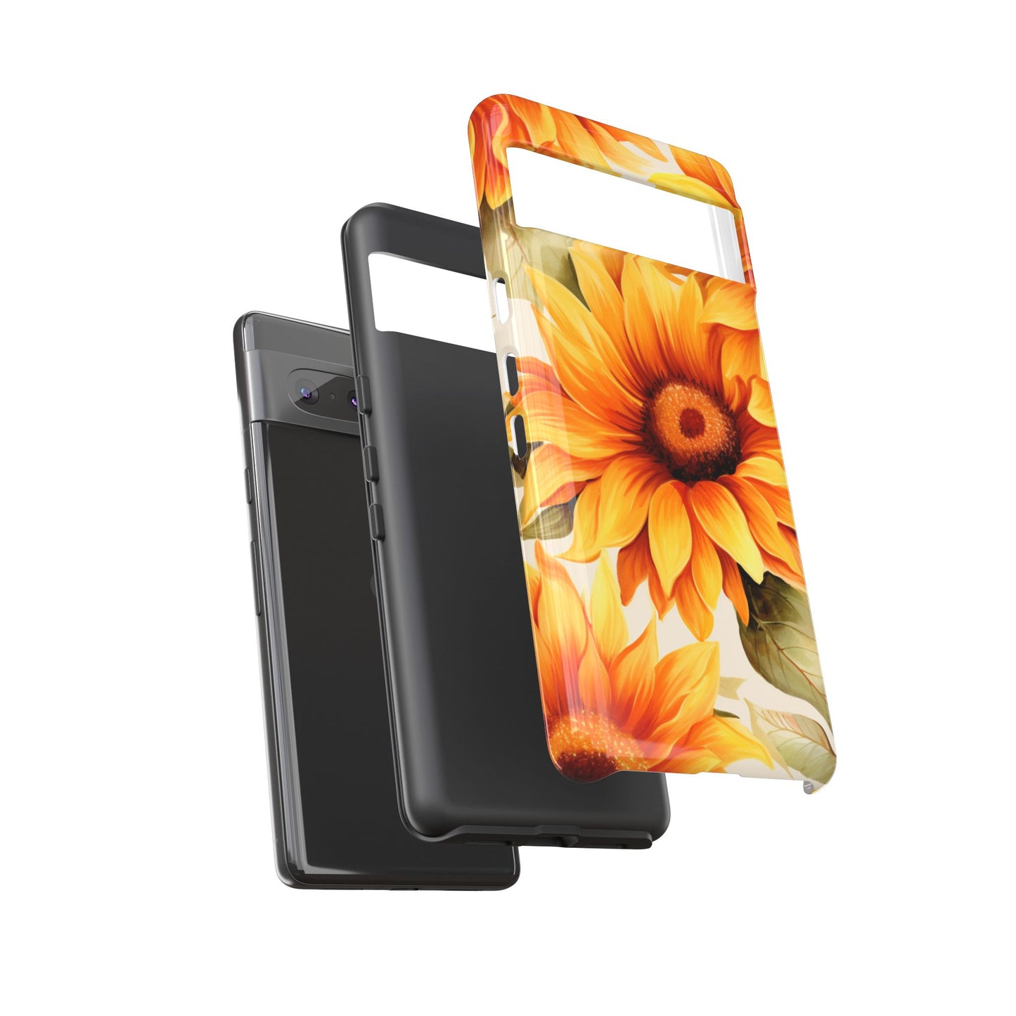 Golden Sunflower Glow Mobile Case – Radiant & Elegant