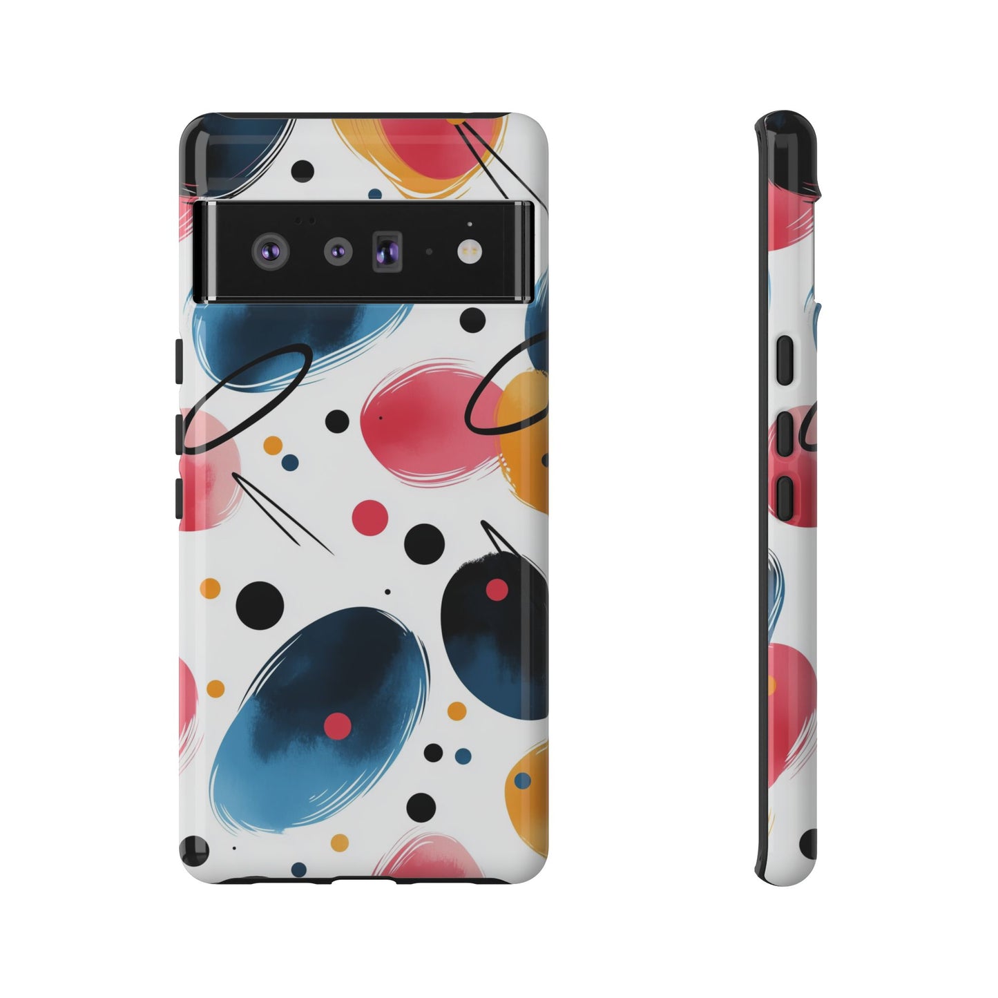 Retro Memphis Vibes – Abstract Art Phone Case for iPhone, google Pixel & Samsung