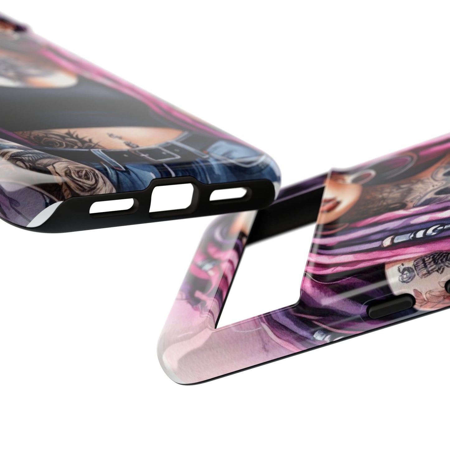 Tattooed Rebel – Gothic Cat Spirit Mobile Cover