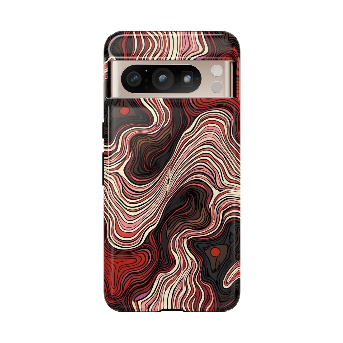 Abstract wavy illusion with swirling lines | Pattern Design
