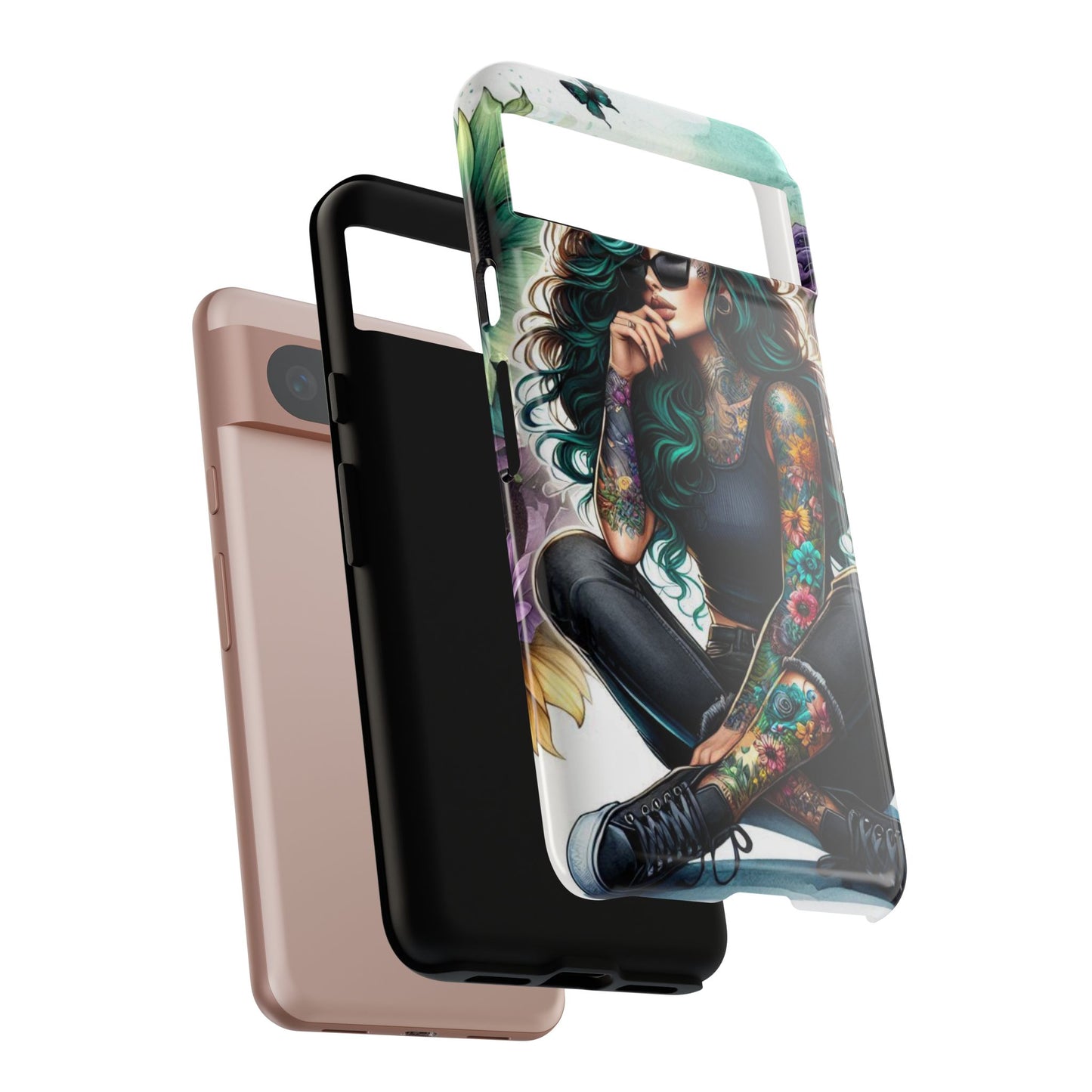 Urban Wildflower – Edgy Tattooed Beauty Mobile Cover