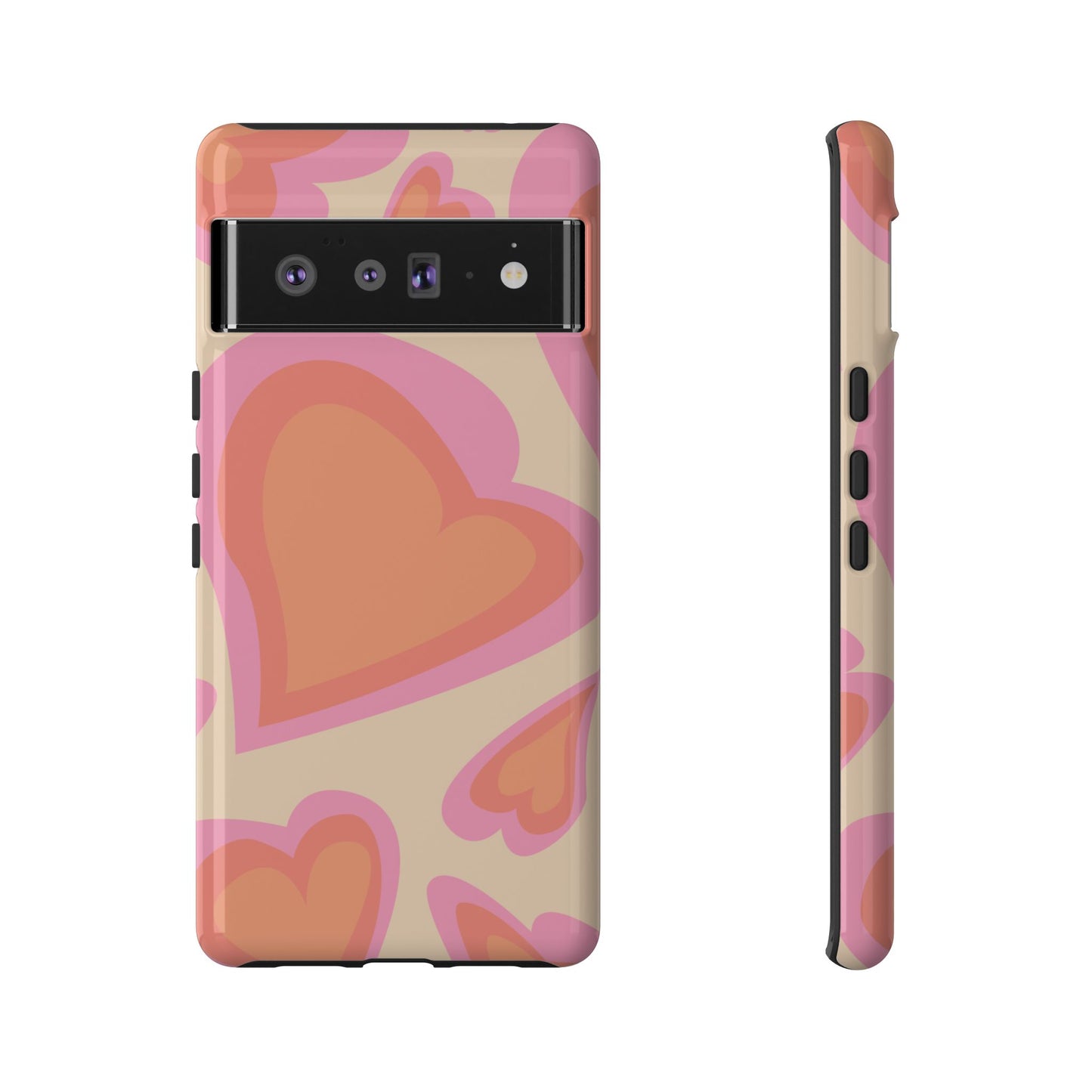 Retro Heart Phone Case – Cute Vintage Aesthetic for iPhone, Samsung & Google Pixel