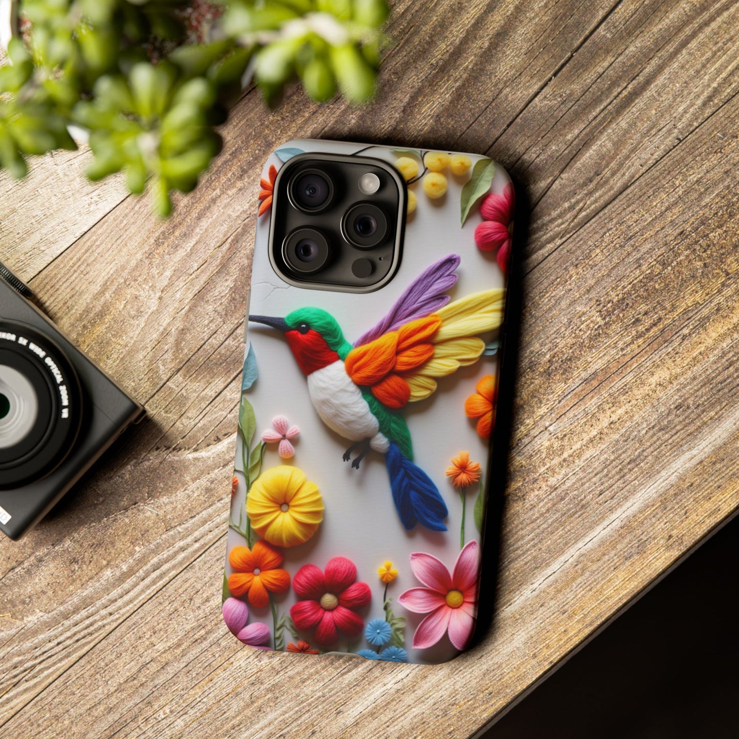 Elegant Hummingbird with Floral Mosaic Design | Nature's Artistic Vibes | Pixel 8 pro