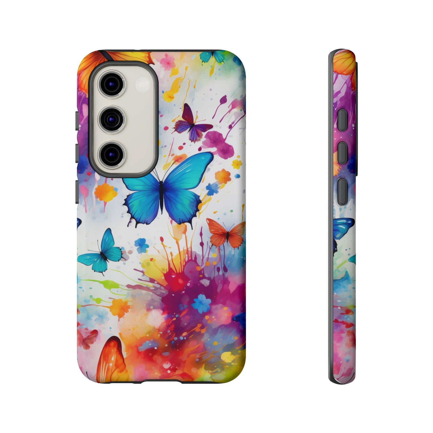 Vibrant Watercolor Butterfly Mobile Case
