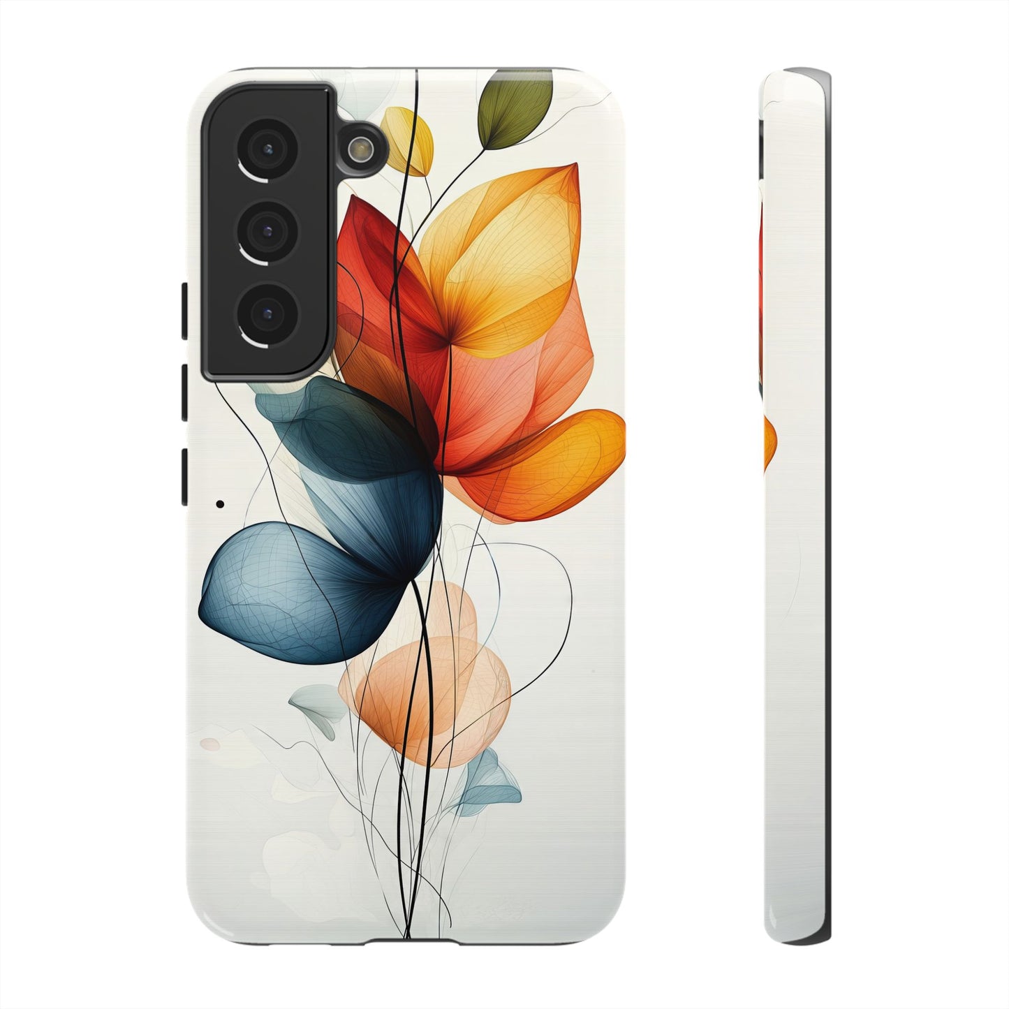 Whispering Petals – Elegant Floral Art Case for iPhone, Pixel & Samsung