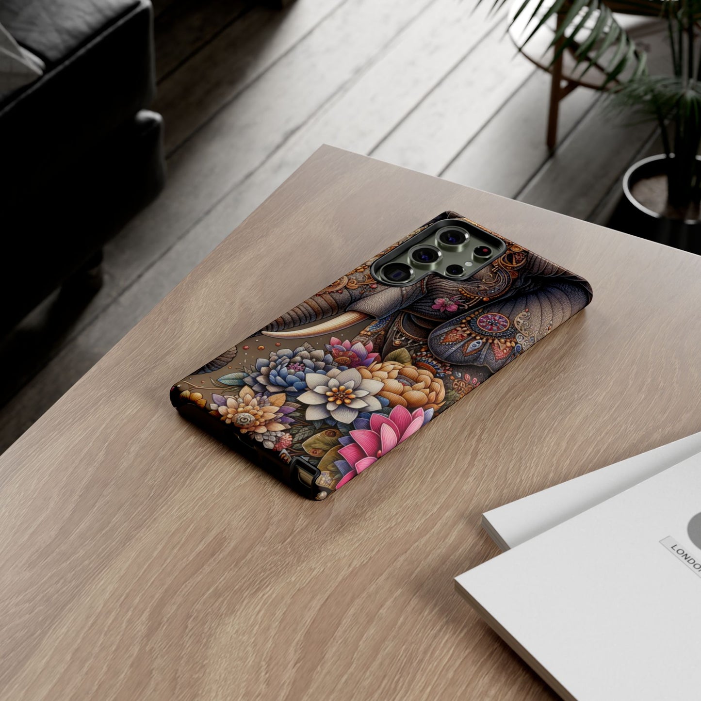 Royal Ornate Elephant Mobile Cover – Luxurious Bohemian Art