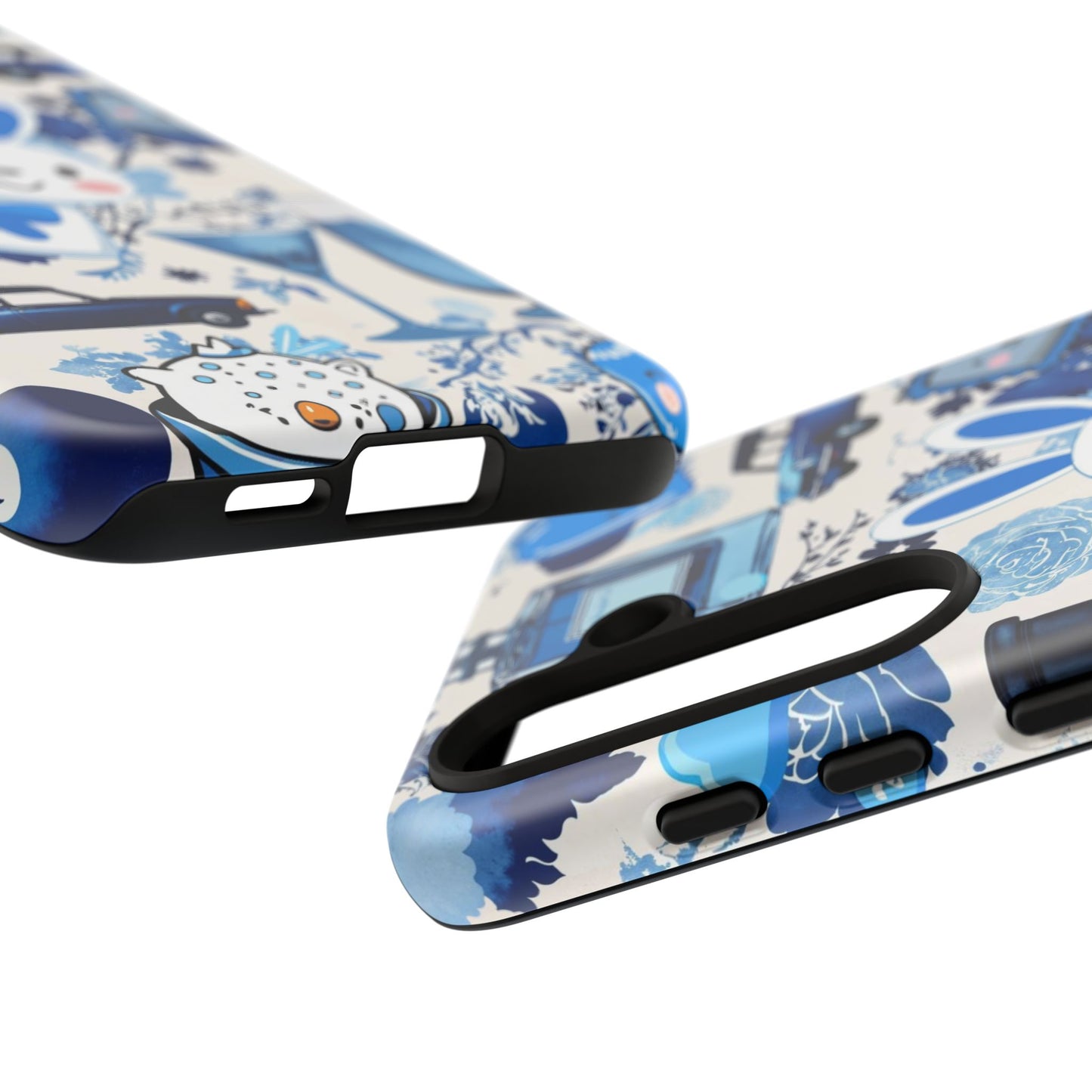 Blue Bunny & Car Themed Phone Case