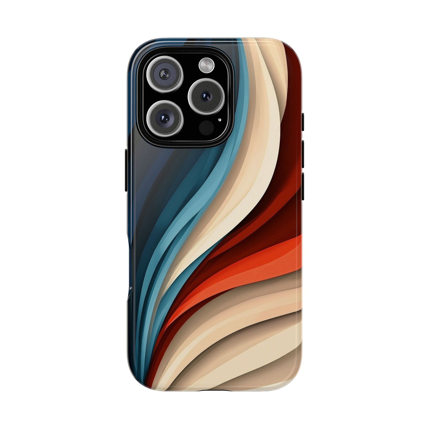 Velvet Waves – Abstract Flow Phone Case for iPhone, Samsung & Pixel