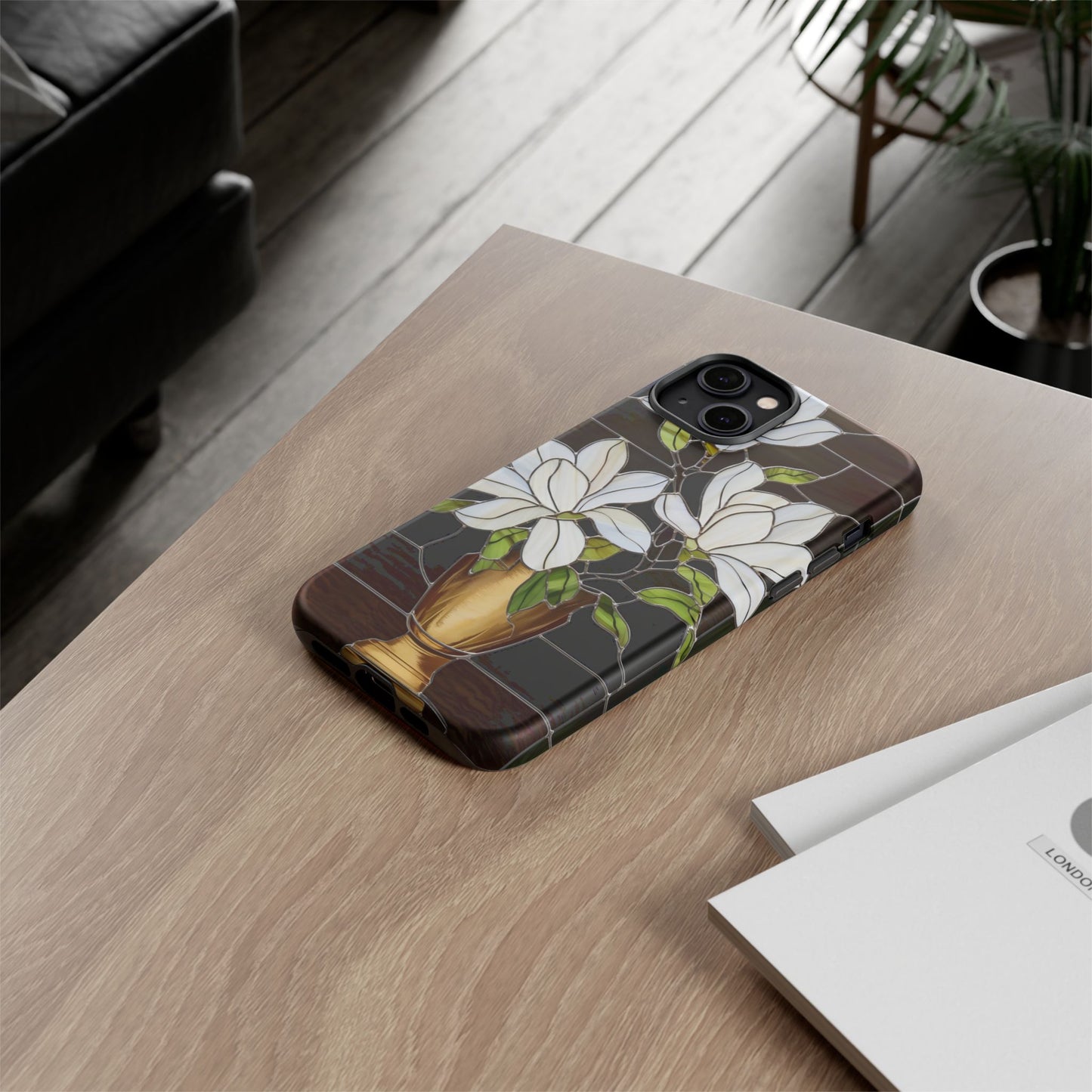 Stained Glass Floral Phone Case
