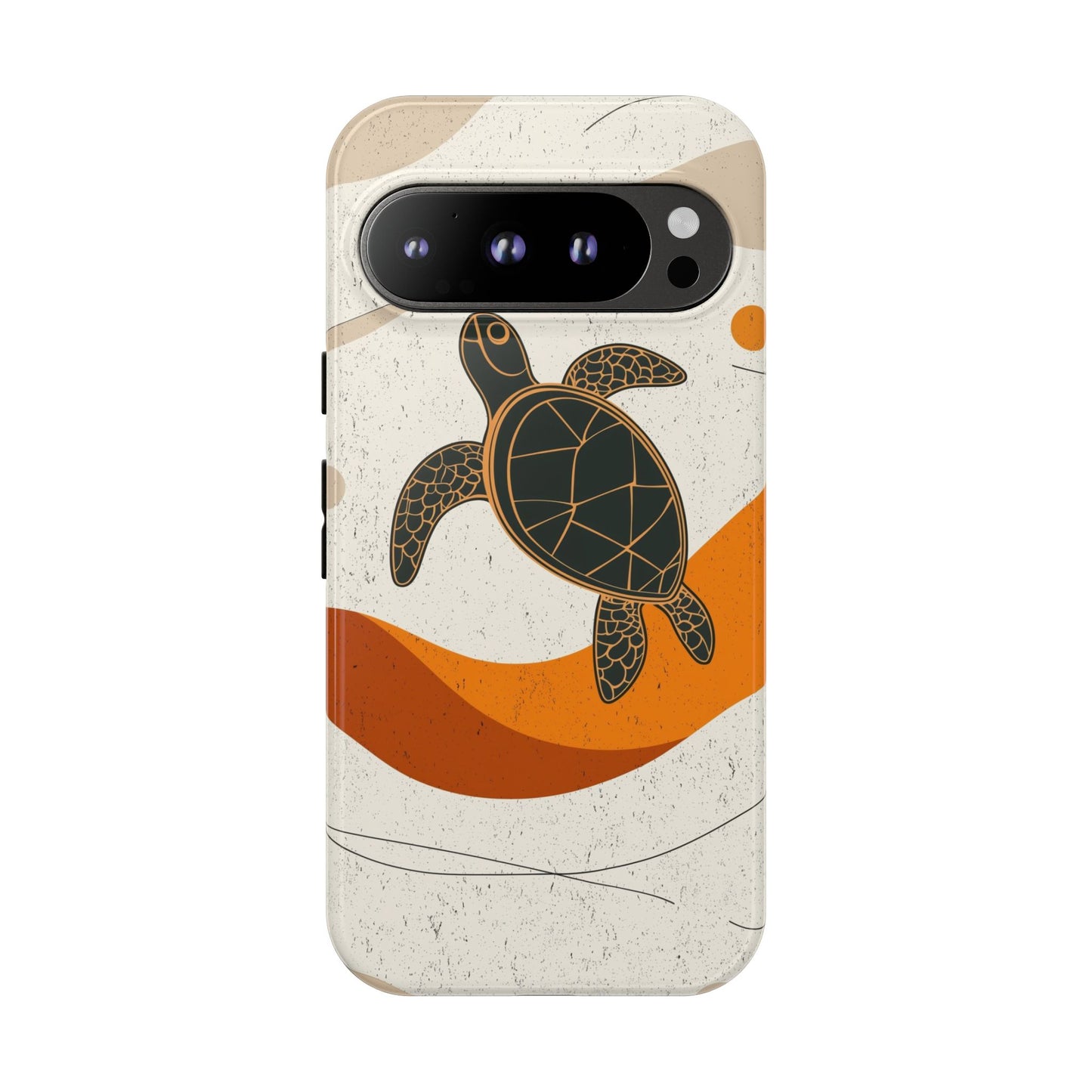Flow of the Tide: Abstract Turtle Drift Phone Case for iPhone, Samsung & Pixel